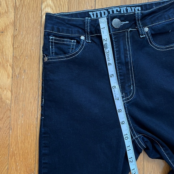 VIP Jeans Contrast Stitch Straight Leg Black Carpenter Denim with Hammer Loop - Picture 11 of 11